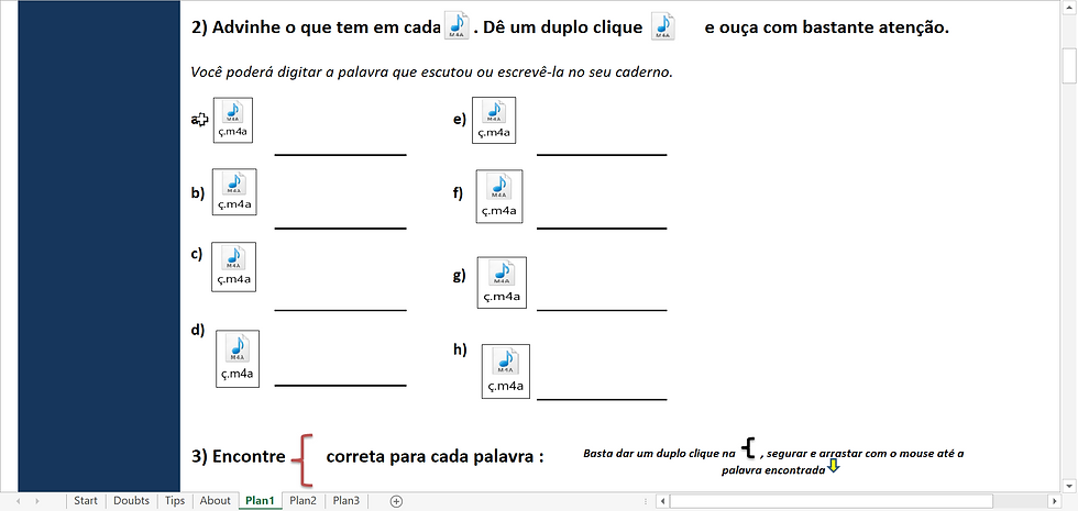 Miniature : Planilha de Fonoaudiologia - Ç som S