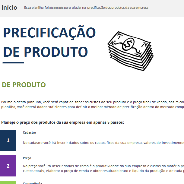 Miniatura: Pacote de Planilhas Empresariais