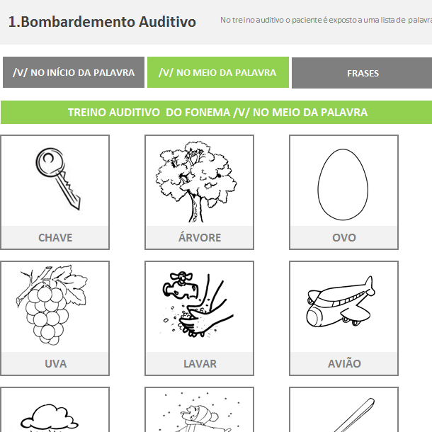 Miniatura: Fonoaudiologia - Treino do Fonema V