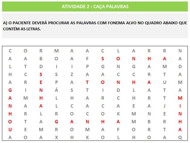 Fonoaudiologia treino do fonema NH