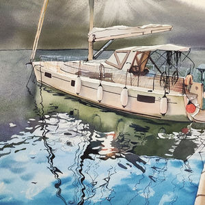 Яхта в Которском заливе