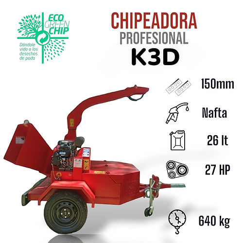 K3D - Chipeadora urbana robusta de excelente desempeño