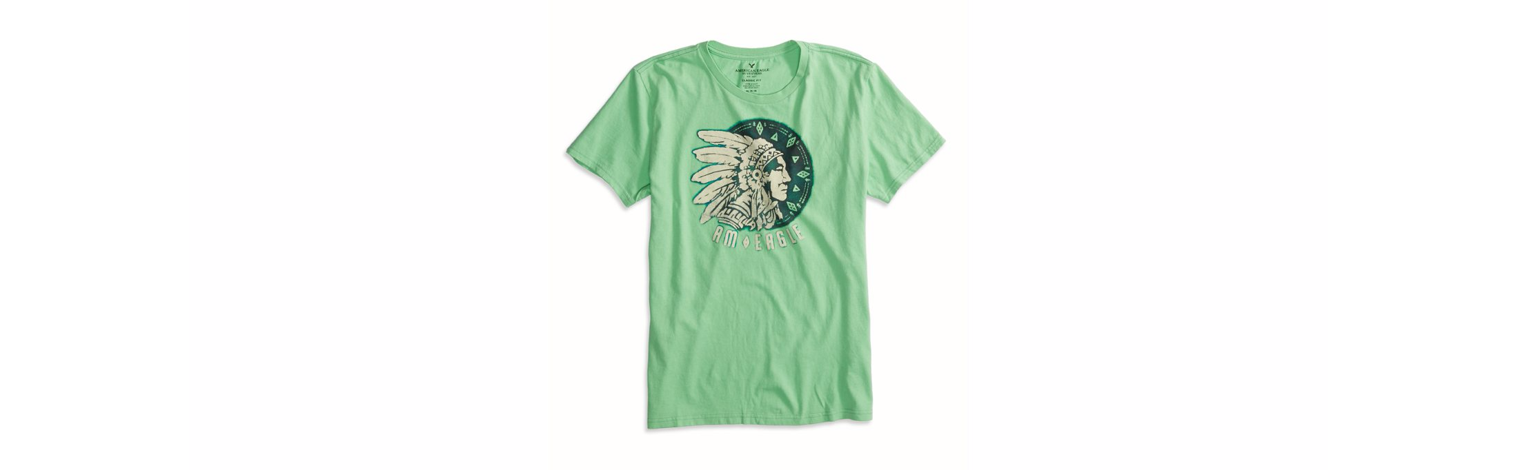 AE016 男生酋長短袖T-shirt(冷薄荷) XS號*1