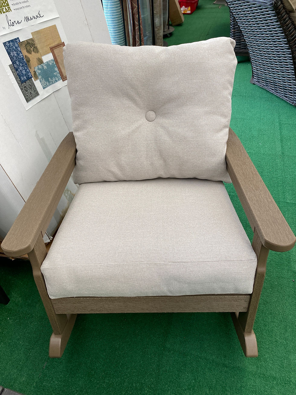 Thumbnail:  Polywood 6 Pc Deep Seat Cushion Vineyard Seating Group w/ Vintage Sahara Frame
