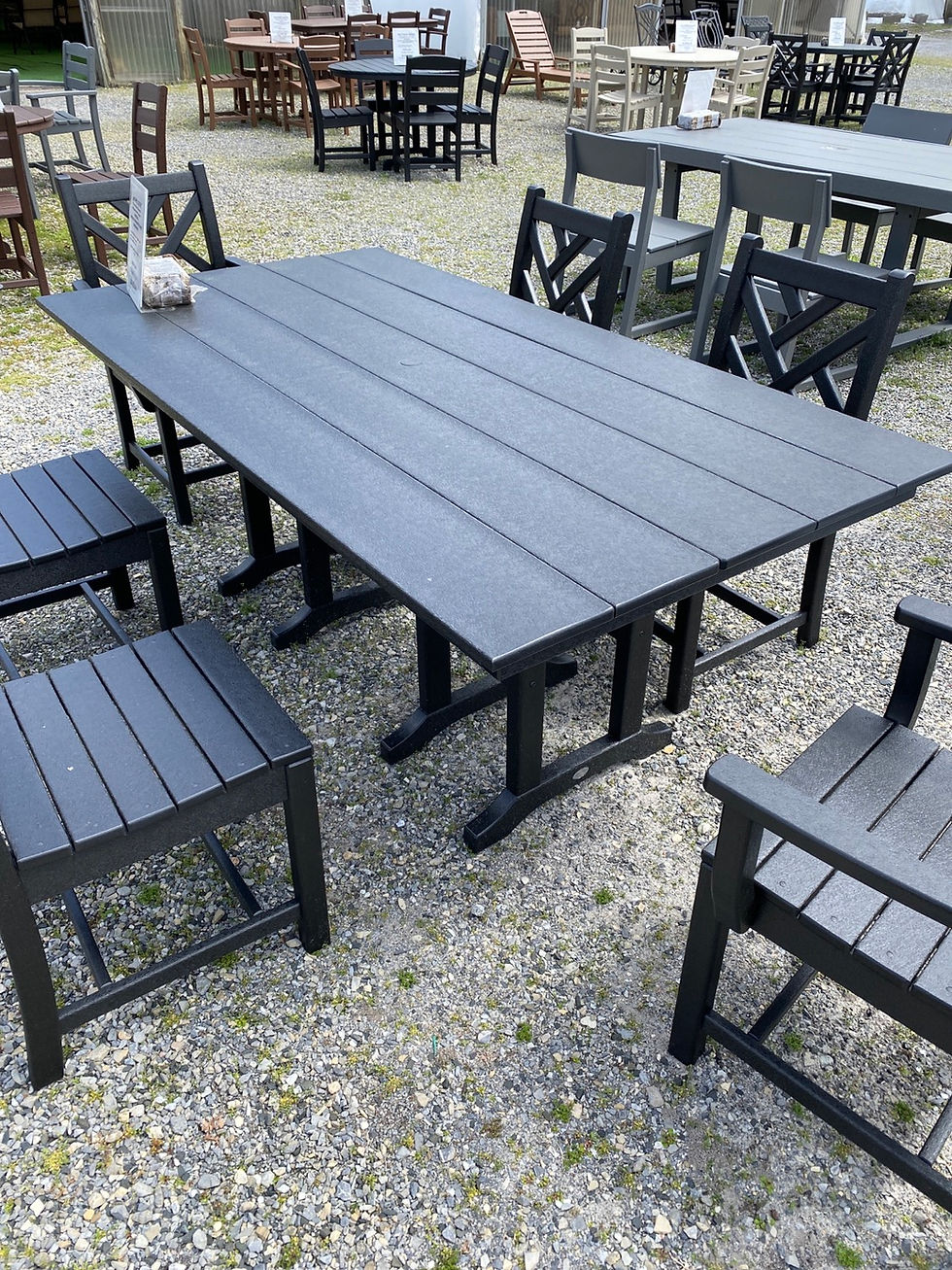 Thumbnail: 72” Rectangular Table with 4 Side Chairs & 2 Arm Chairs