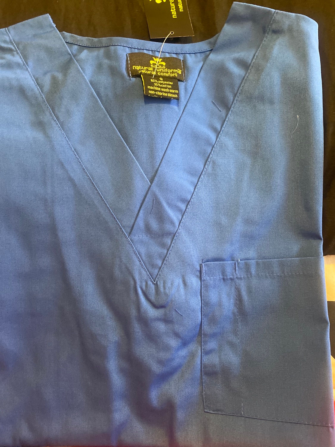 Blue scrub top 