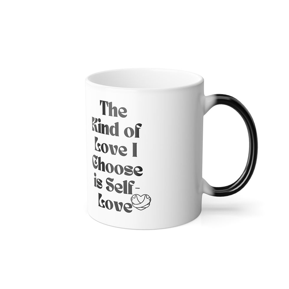 Thumbnail: Self-love Color Morphing Mug, 11oz