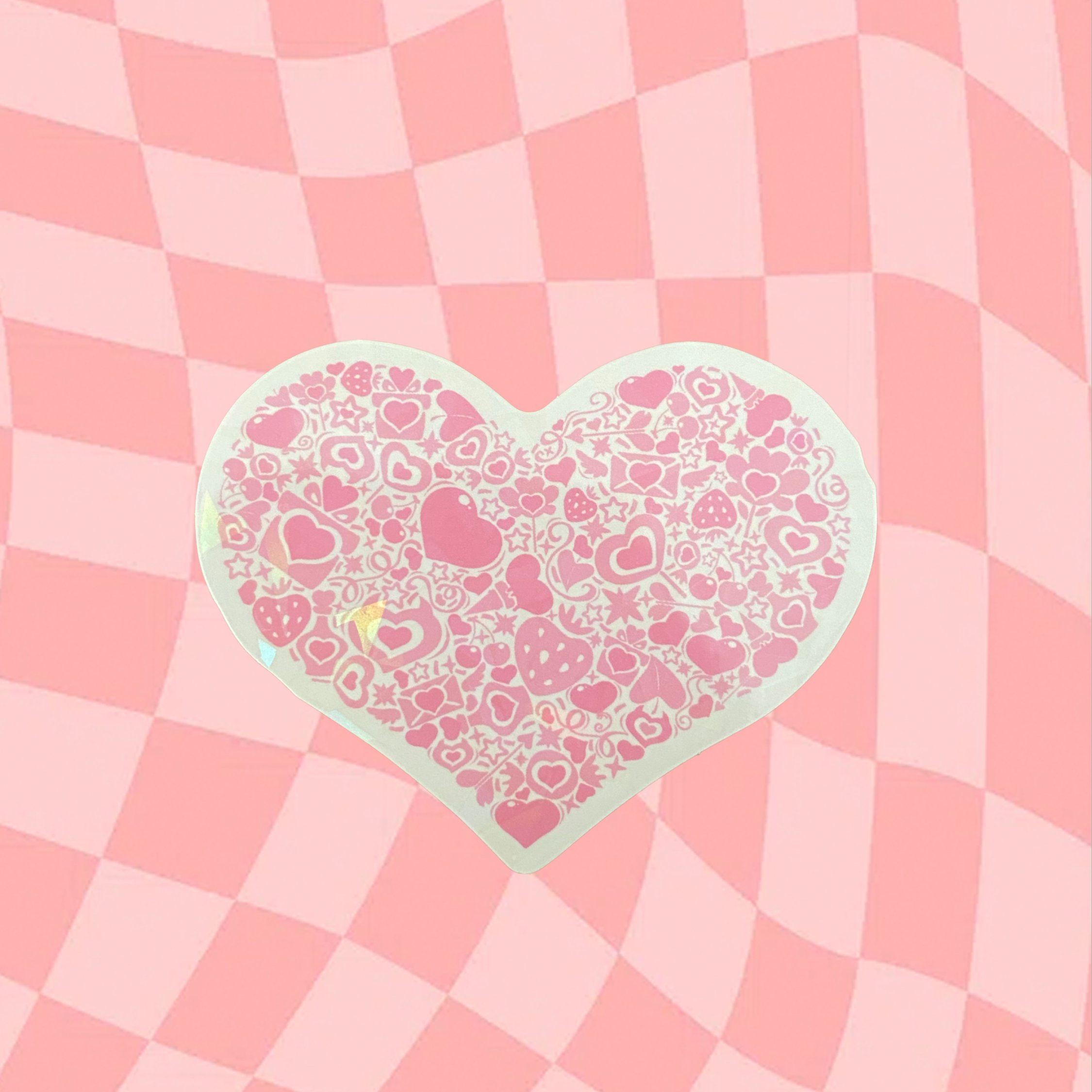 \Glossy Reflective Sticker: Mini Heart