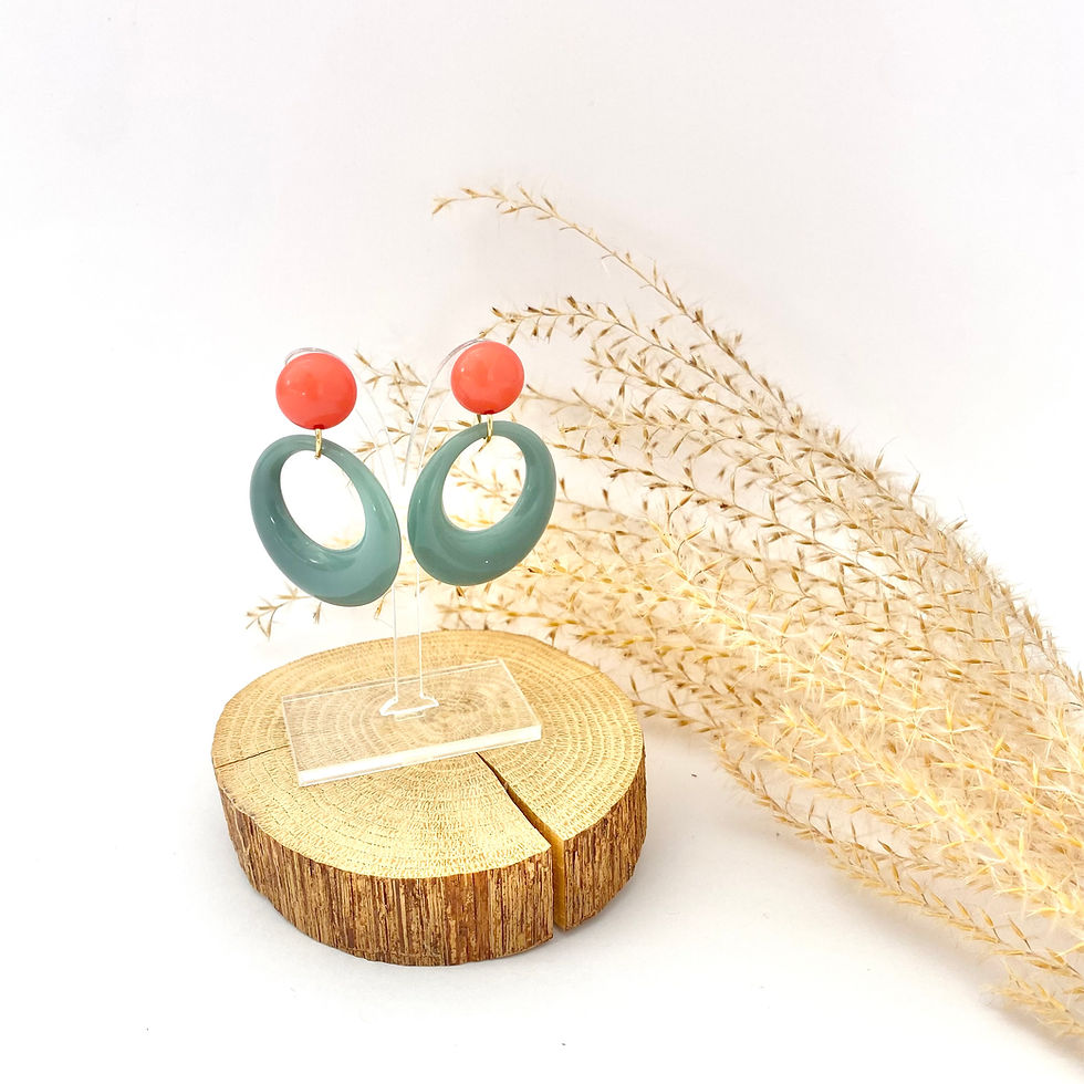 Miniature : boucles d'oreilles Pop rondes 45mm