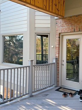 Residential ceramic window tint on a Dayton Cincinnati home deck.
