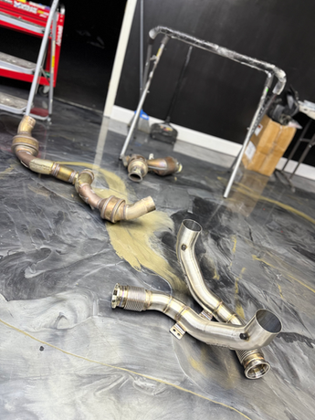 BMW m8 downpipes Performance body upgrades dayton cincinnati exhaust parts