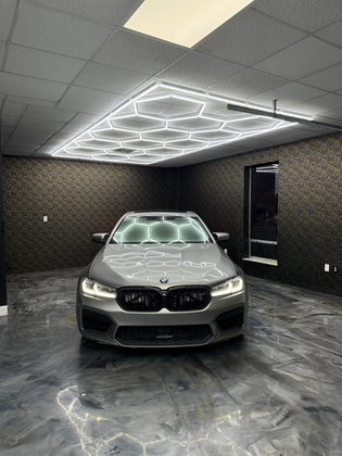 Car ceramic window tint Dayton Cincinnati on a BMW sedan
