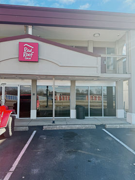 Commercial window tint at Dayton Cincinnati Red Roof Inn