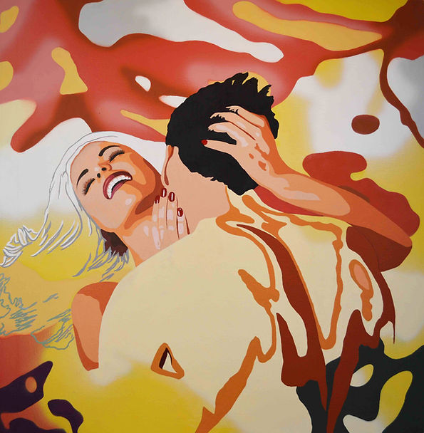 Passionate couple | Acrylic