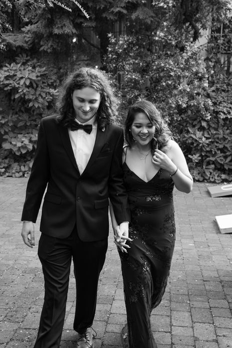 Black and white wedding