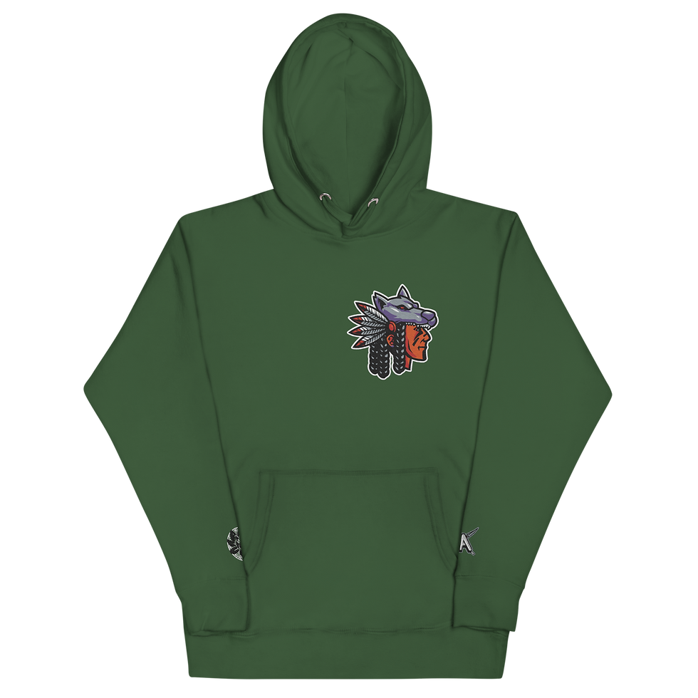 Thumbnail: American Aborigine Embroidered Hoodie