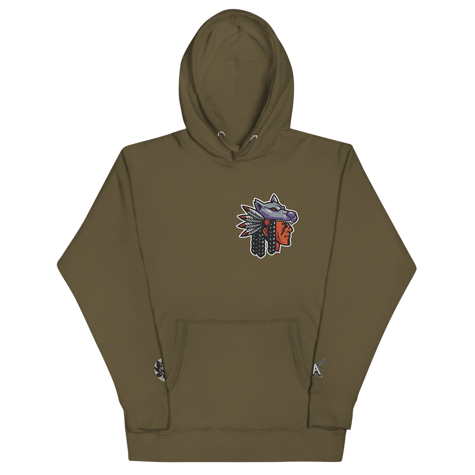 Thumbnail: American Aborigine Embroidered Hoodie