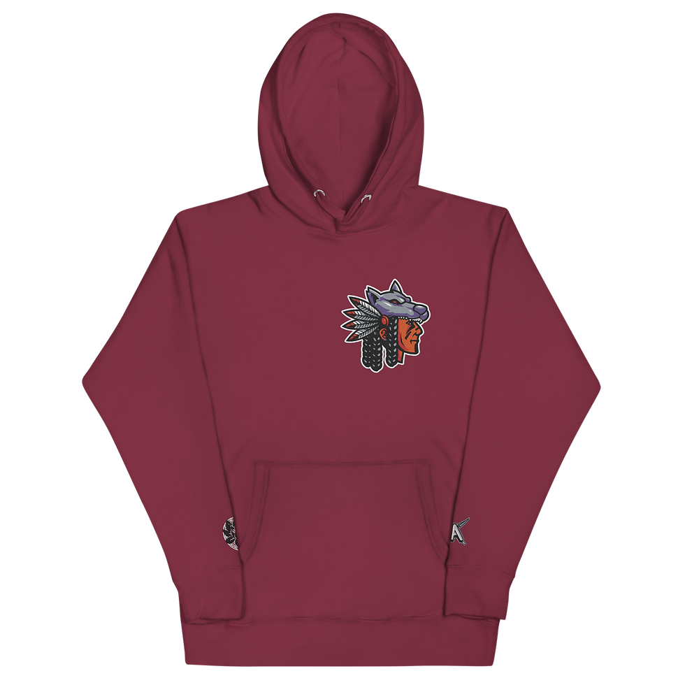 Thumbnail: American Aborigine Embroidered Hoodie