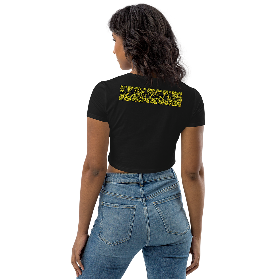 Thumbnail: OUR LADY OF GETTING LOW - ASSATA Crop Top