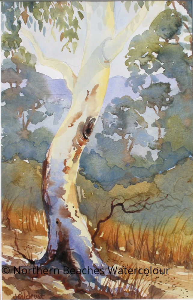 Watercolour Gum Trees essence of Australia