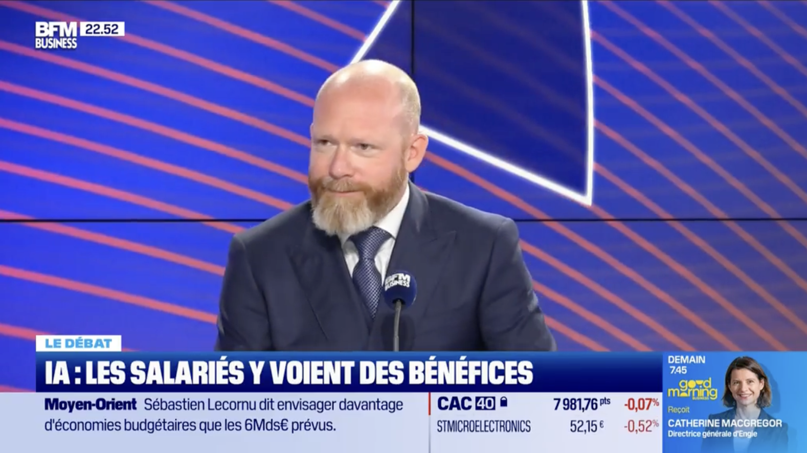 Marc Trilling, Président cofondateur de Saegus, sur le plateau de Tech&Co Business