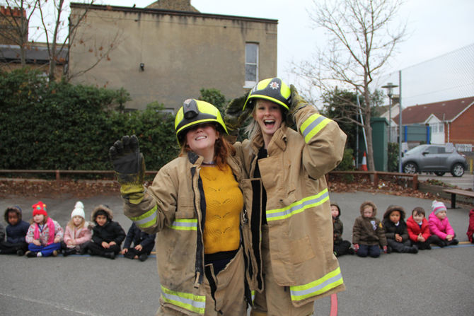 Fire Brigade visit Reception