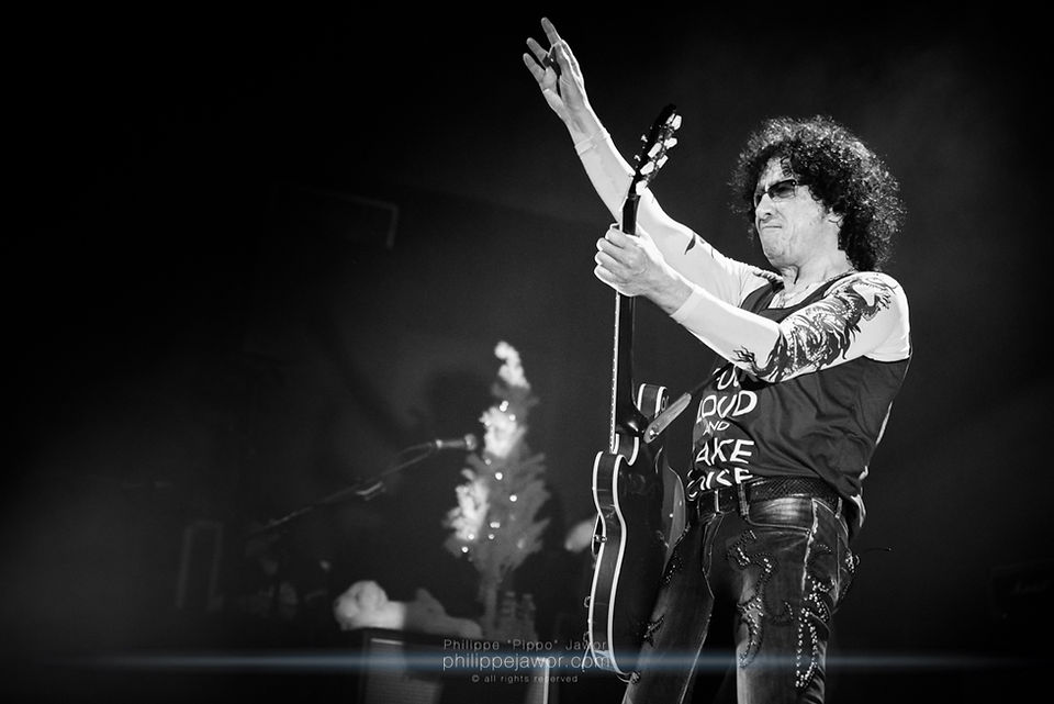 Norbert "Nono" Krief, lead guitarist of the French hard rock band Trust, live in Lyon, France, December 2017.

© Philippe "Pippo" Jawor
All rights reserved.