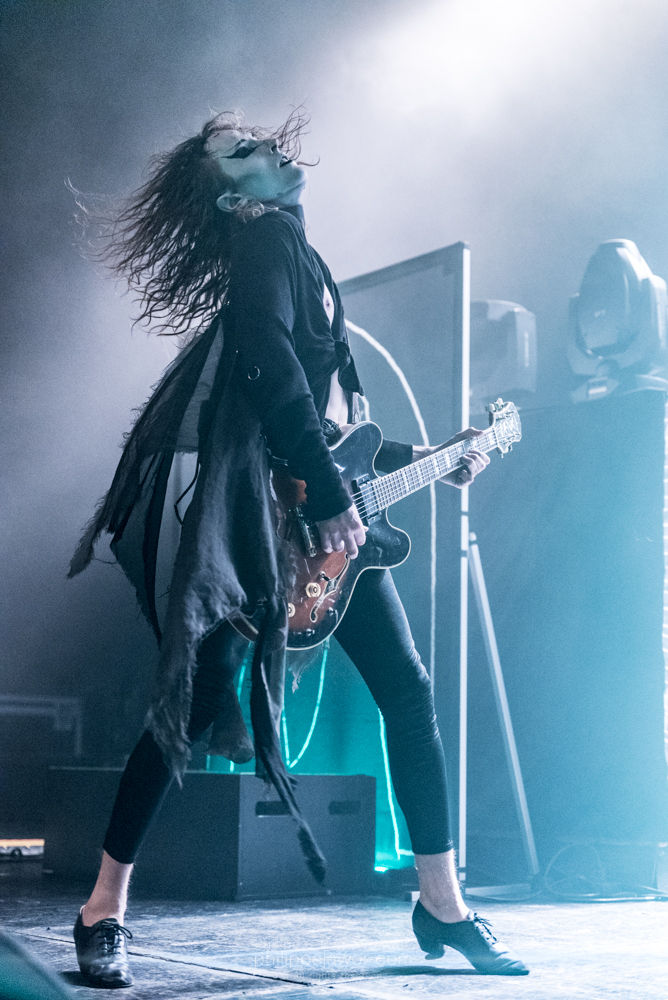 Jonathan Hultén, guitarist of the Swedish Progressive Death/Black Metal band Tribulation, live in Lyon, France, January 2018.

© Philippe "Pippo" Jawor
All rights reserved.