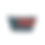 Miniature : Trousse bazar Tribal grise et rouge