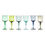 Miniatura: Set 6 calici vino desigual