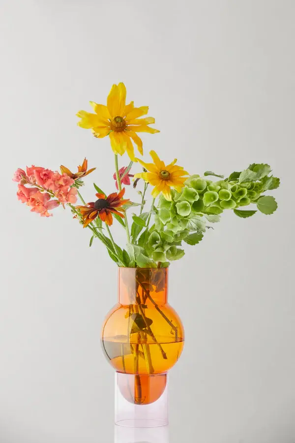 Miniatura: Vaso in vetro bubble tube