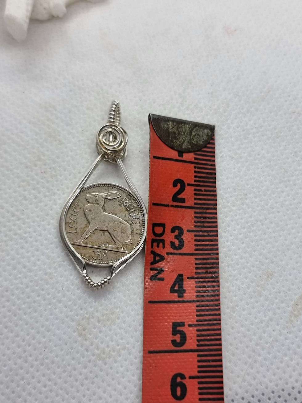 Thumbnail: 1962 Silver Irish 3d piece reversible pendant