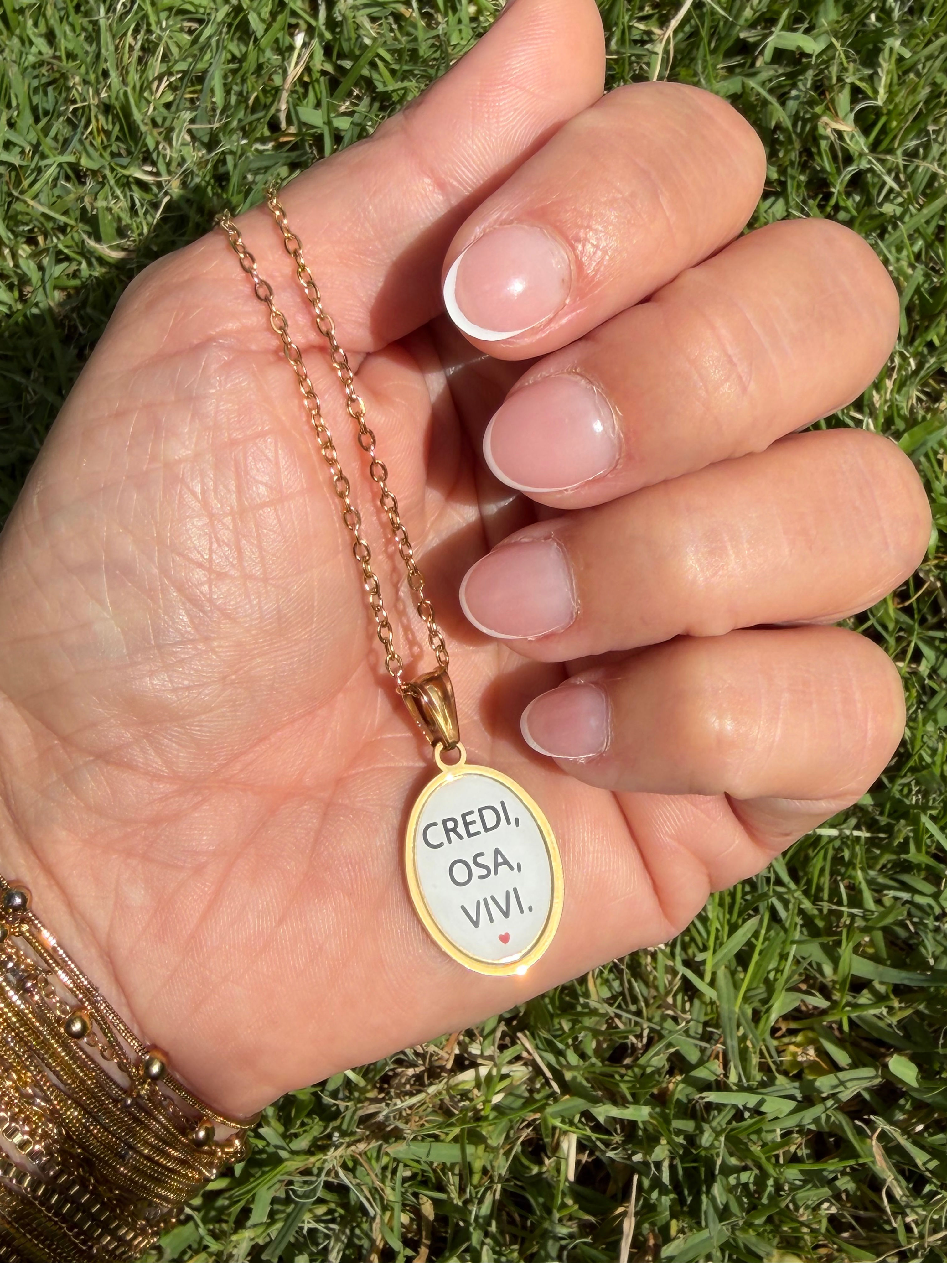 Collana “Credi, osa, vivi ♥️”