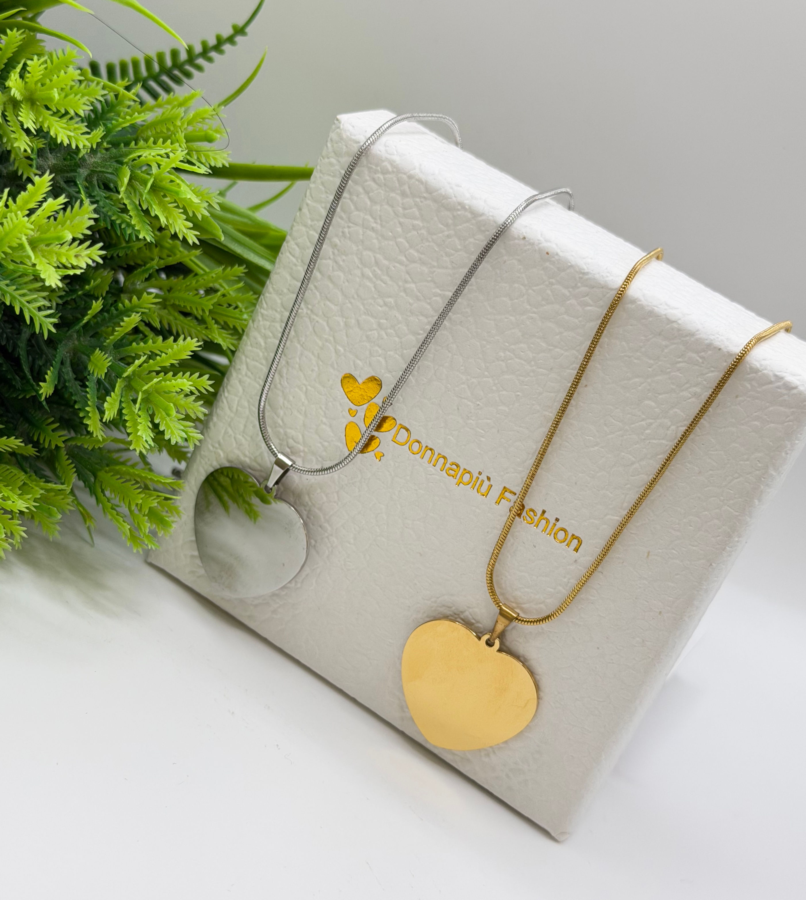 Collana incisione cuore 30mm