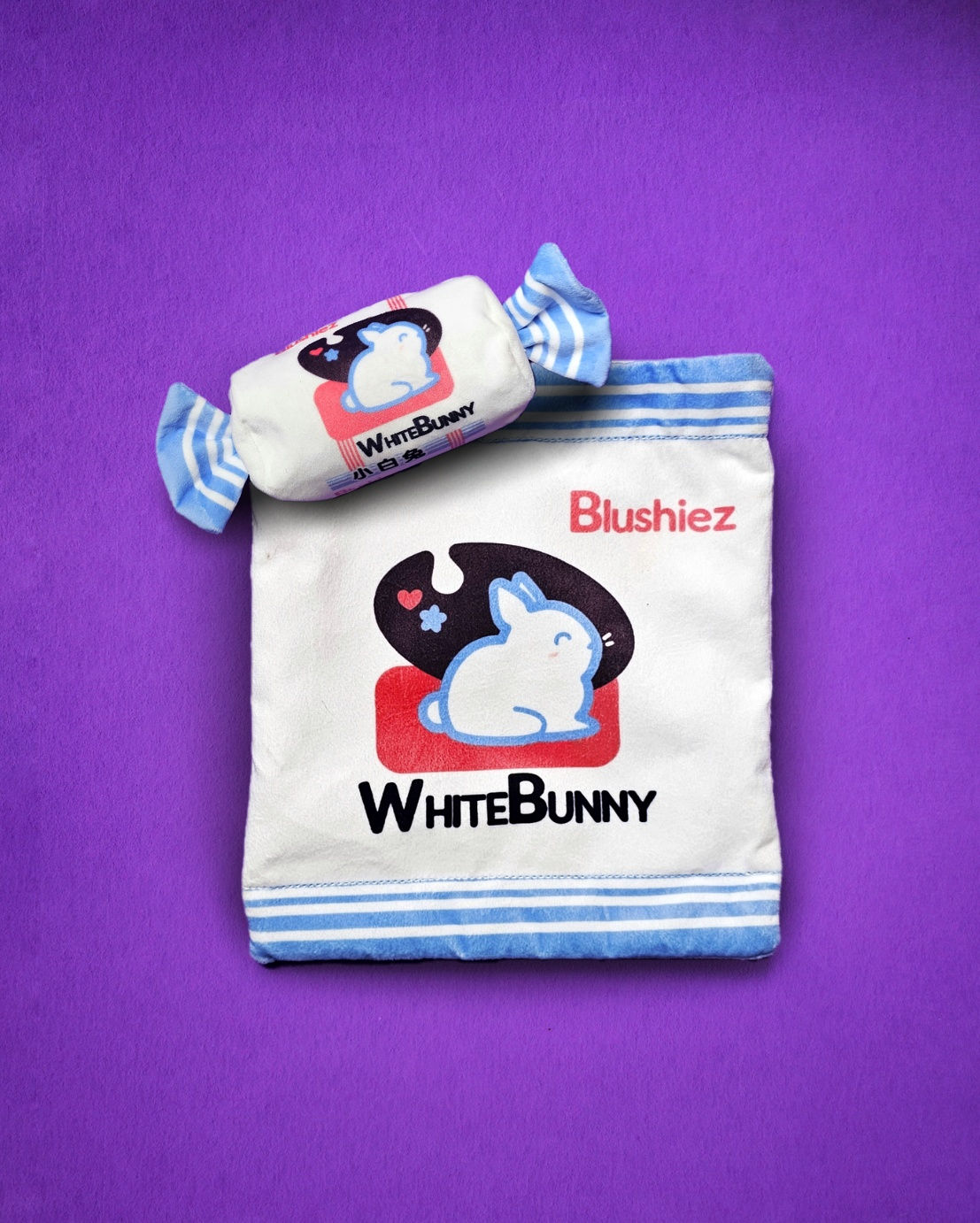 White Bunny Candy Dog Toy