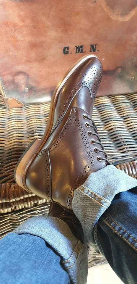 Thumbnail: Holmes Brown Lace Up Boot