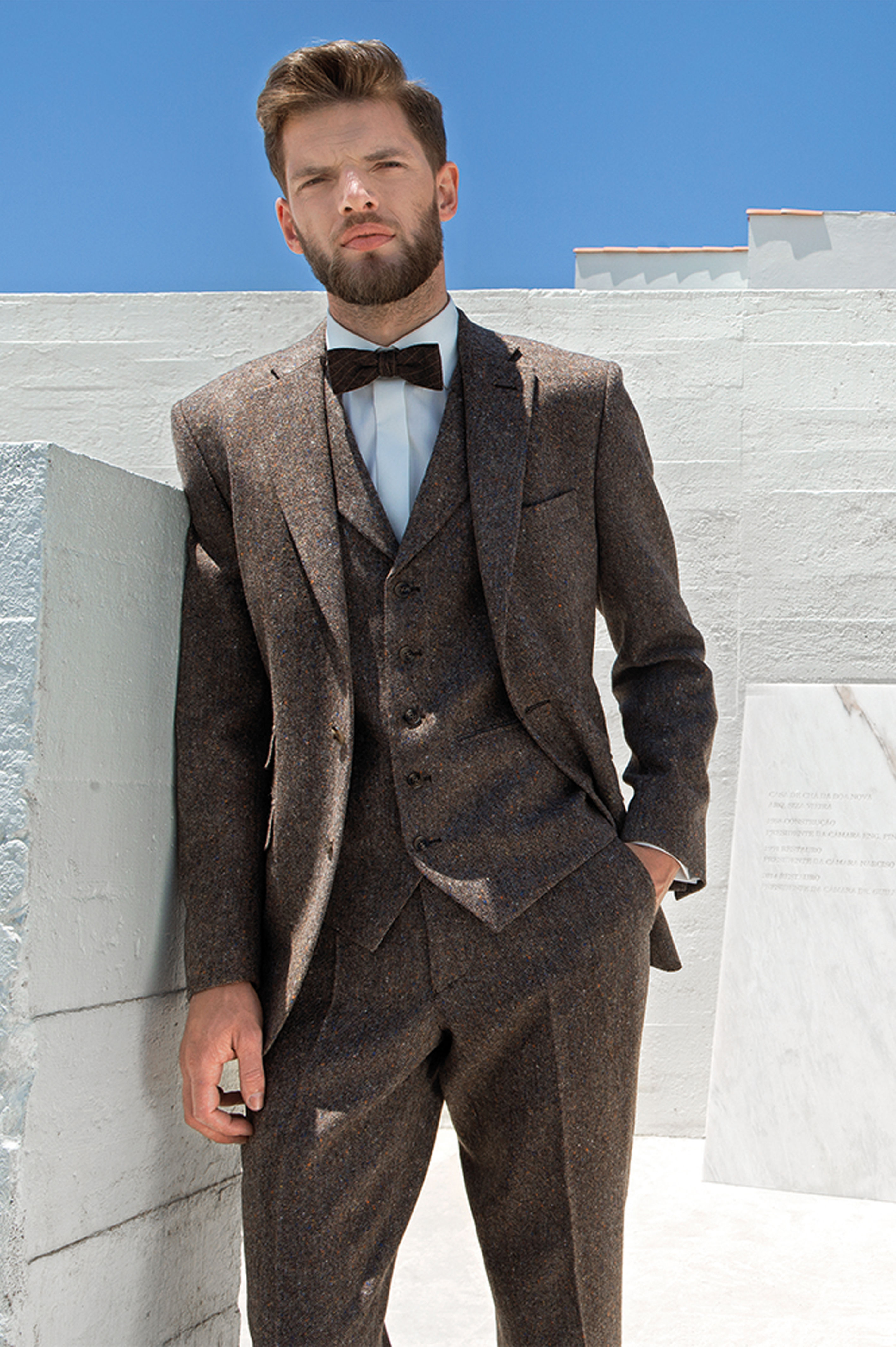 Brown FULL TWEED suit