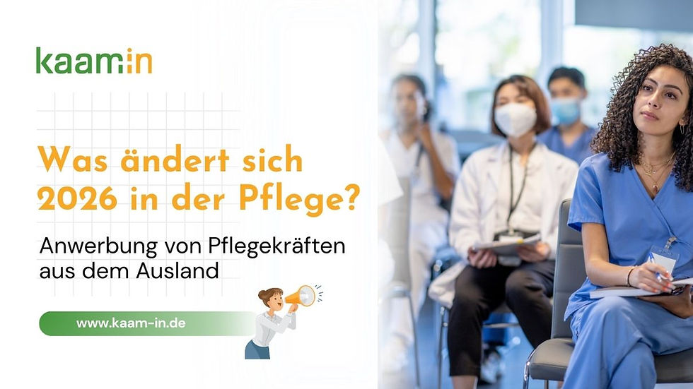 Was ändert sich 2026 in der Pflege?Anwerbung von Pflegekäften aus dem Ausland