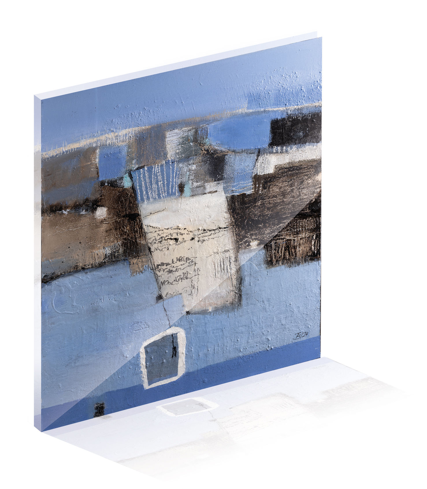 SUCHEN UND FINDEN / Druck auf Acrylglas / 80 x 80 cm