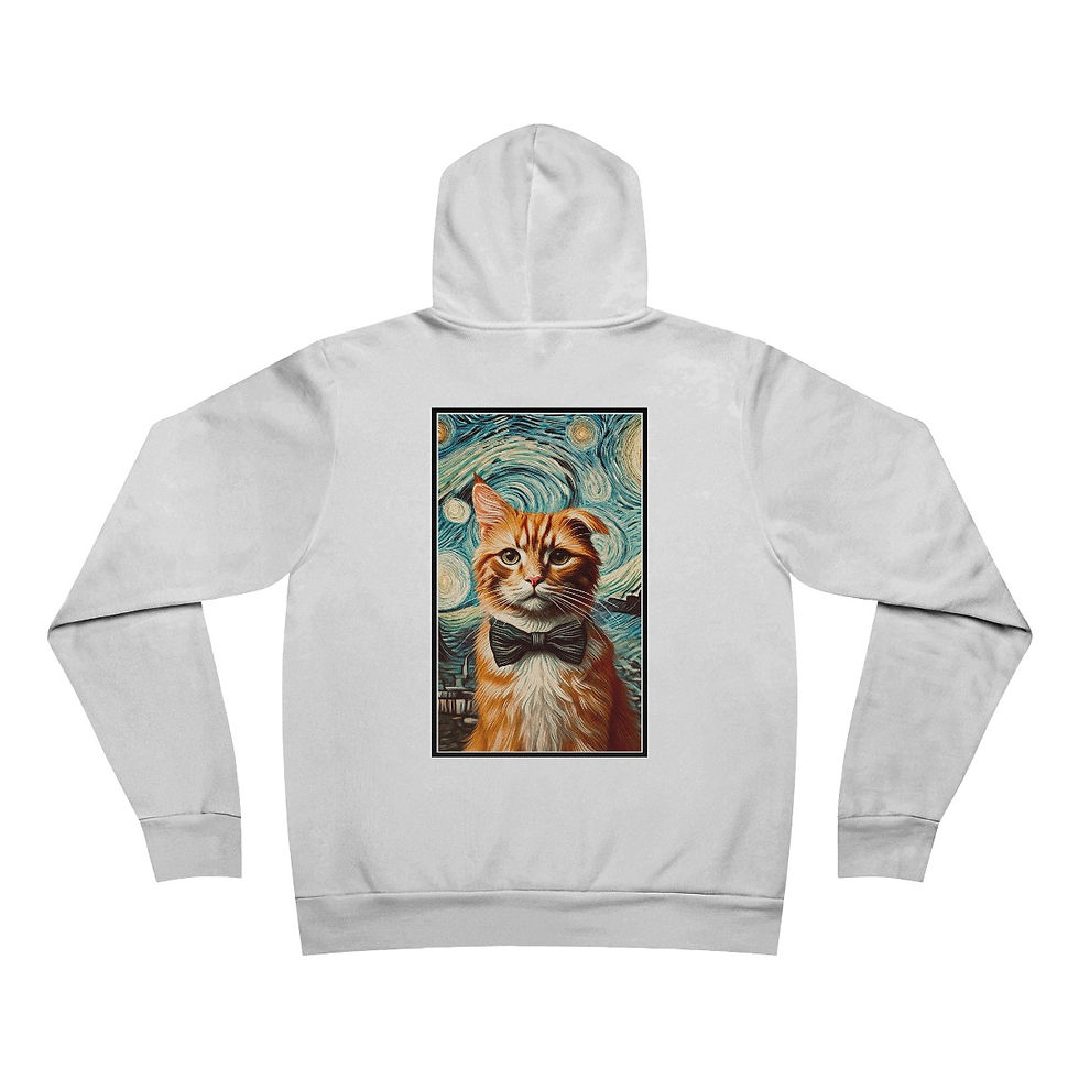 Thumbnail: Van Gogh Cat Hoodie