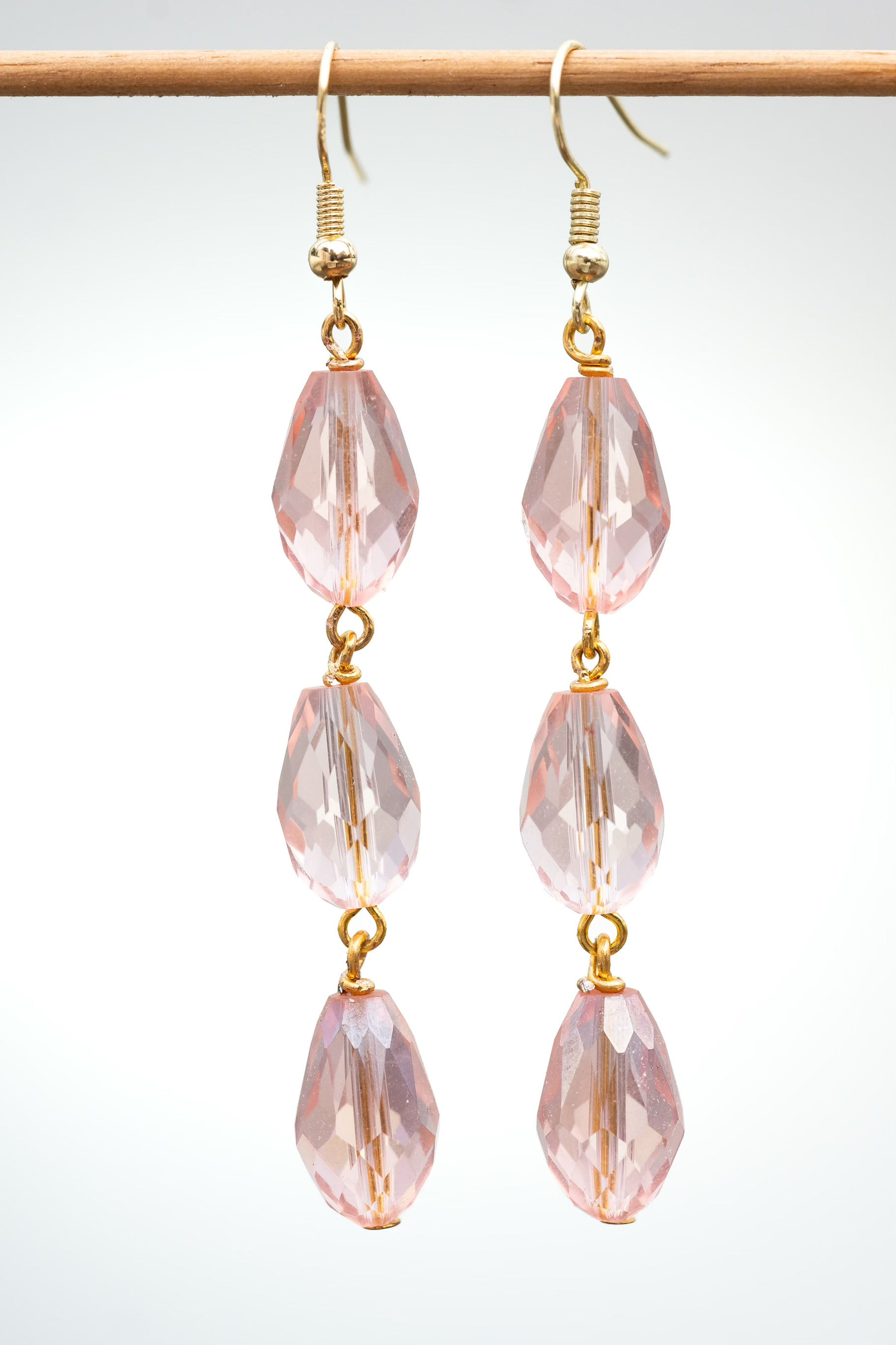 Pink Drop Earring