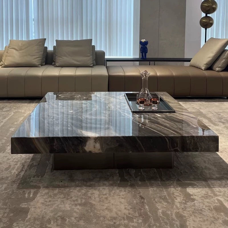 縮圖：CM-C9165 義式輕奢方形岩板大理石茶几