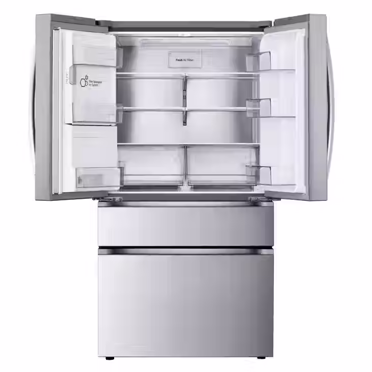 Thumbnail: 29 cu. ft. Smart Standard-Depth MAX™ 4-Door French Door Refrigerator with Full-C