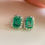 Thumbnail: GIA F1/Minor 1.89ct Natural Colombian Emerald Earrings