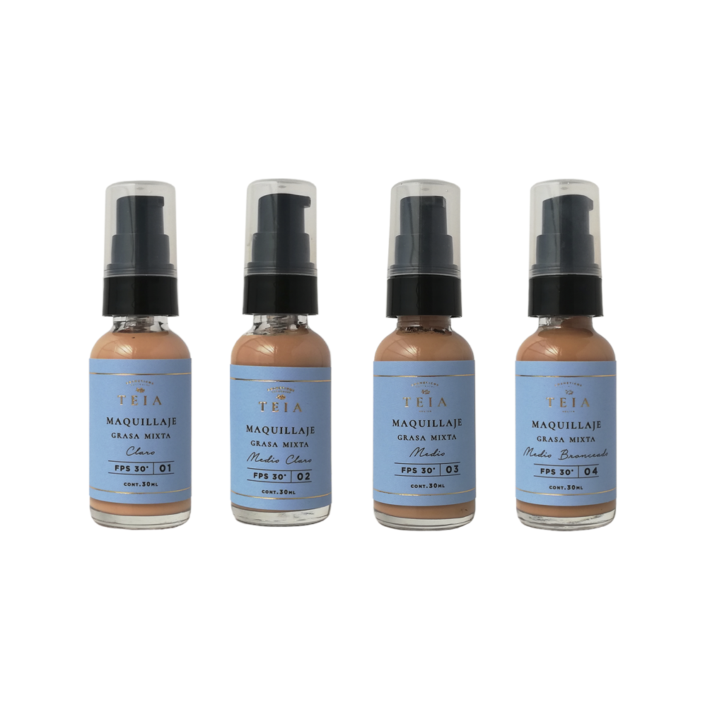 Maquillaje SPF-30 Piel Grasa/Mixta
