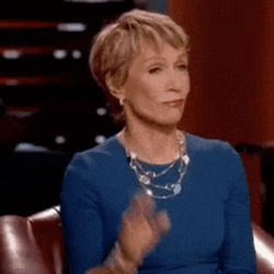 gif of Barbara Corcoran raising her hand