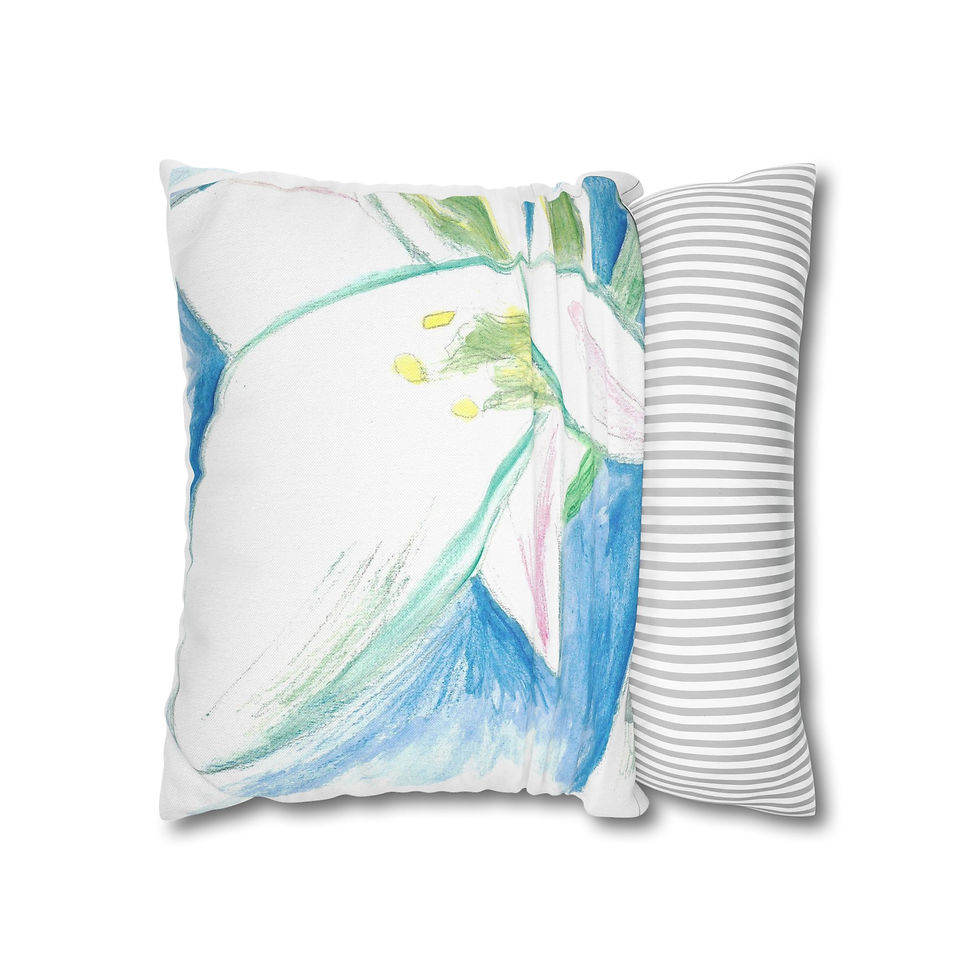 Thumbnail:  Lily Floral Pillowcase — Watercolor Artist W.Purcell