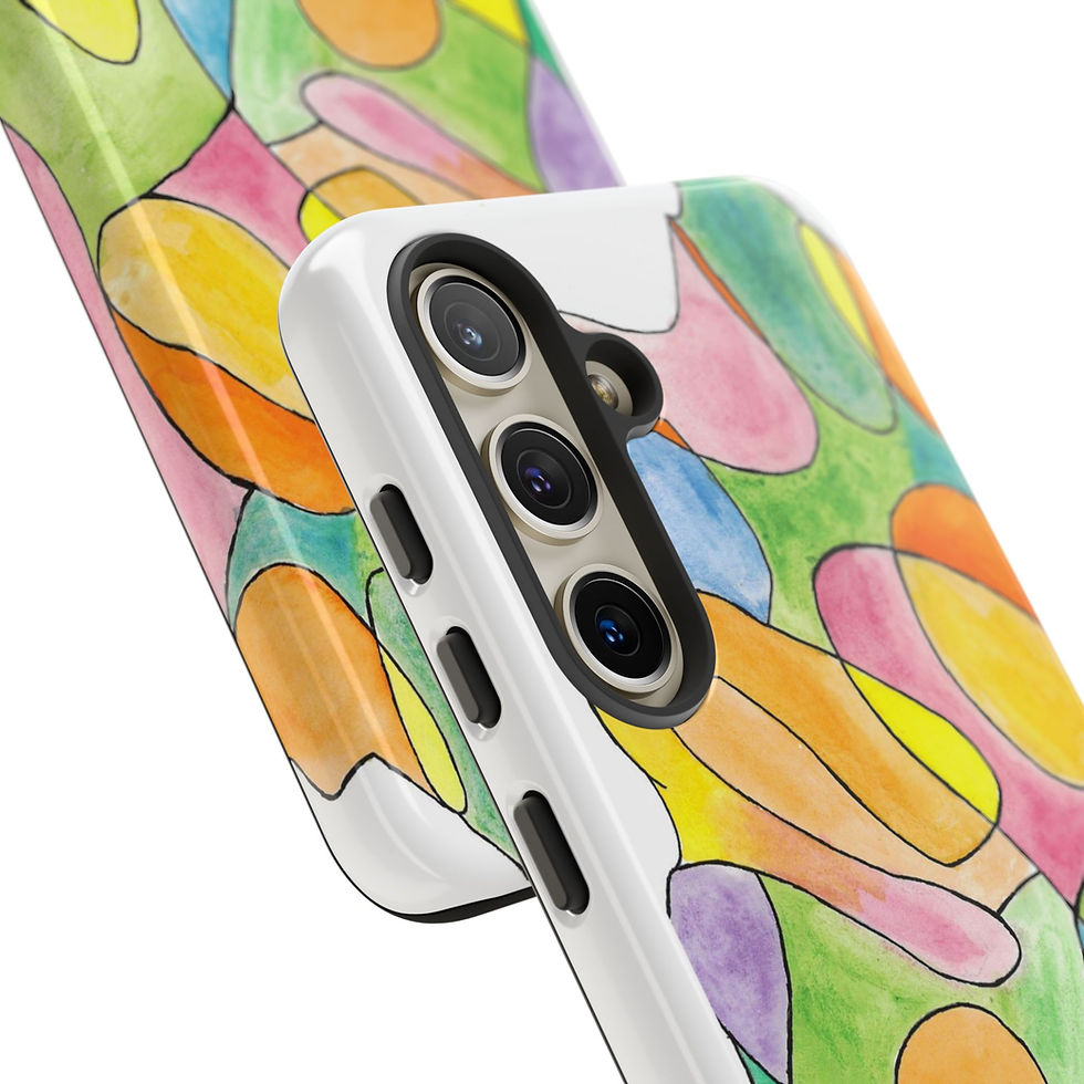 Thumbnail: Abstract Watercolor Balloon Phone Case — Colorful Protective Tough Case