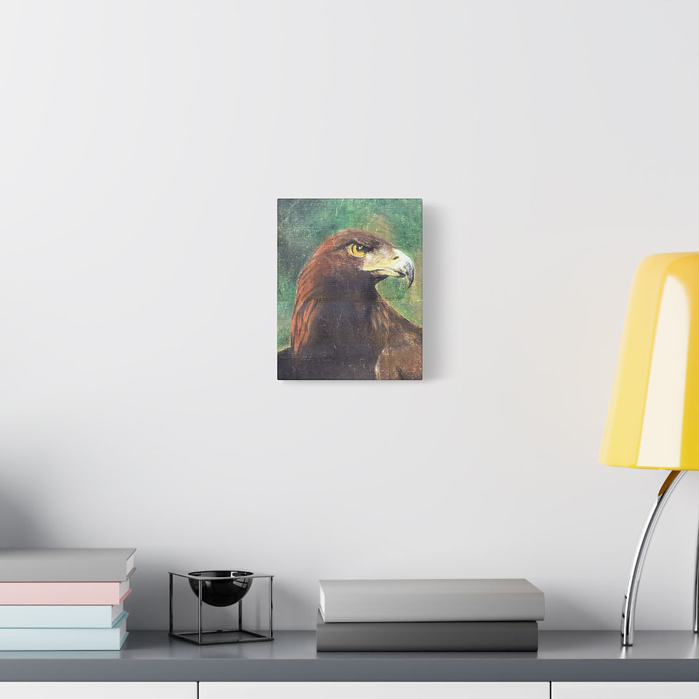 Thumbnail: "The American Eagle" Matte Canvas Print by Artist Jeramiah B.