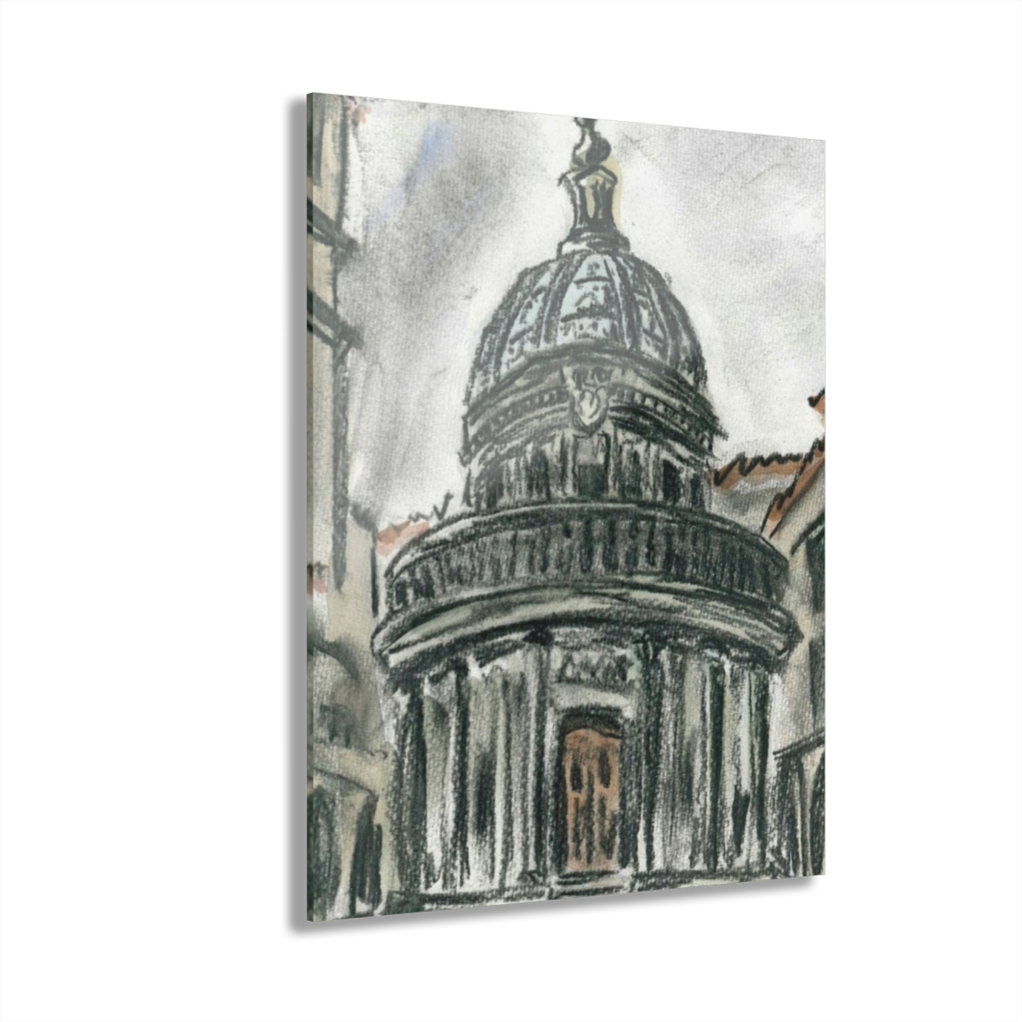 Elegant Acrylic Wall Art Print "The Plaza" by Artist David P